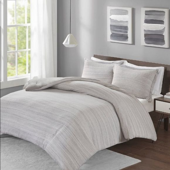 Urban Habitat Space Dyed Melange Cotton Jersey Knit Comforter Set, Twin/ XL Twin - Picture 3 of 10